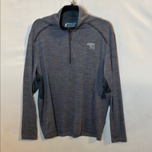 Torrey Pines Golf Men 1/2 Zip Neck Pullover Shirt Medium  Gray